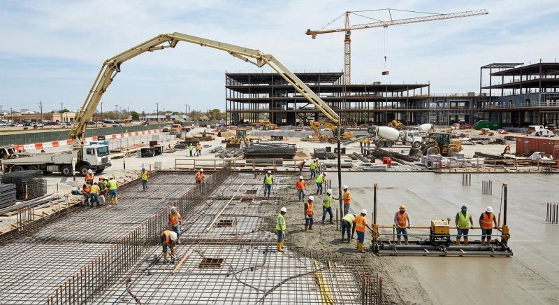 Commercial Slab Installation in Columbia, SC